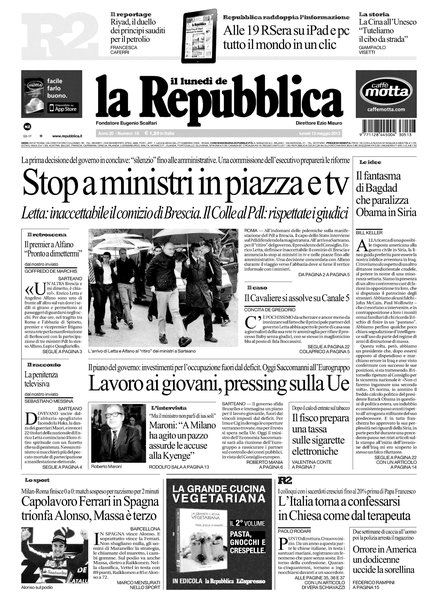 Il lunedì de La repubblica